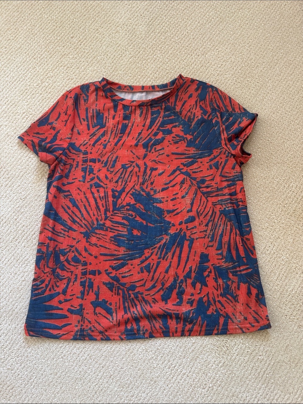 Orange/Navy Graphic Tee